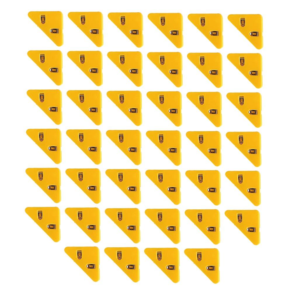 40Pcs Cute Yellow Corner Paper Clip 3.8*3.8cm Triangular Page Corner Clip PP Durable Triangular Corner Paper Clip Book Marking
40Pcs Cute Yellow Corner Paper Clip 3.8*3.8cm Triangular Page Corner Clip PP Durable Triangular Corner Paper Clip Book Marking