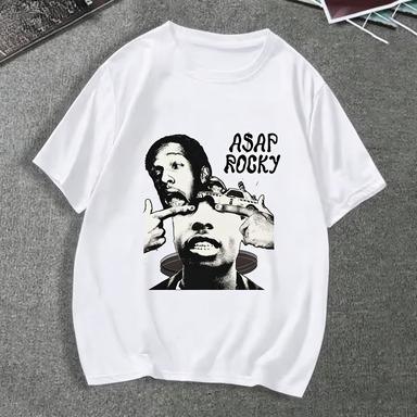 ASAP Rocky Portrait Print TShirt Suitable for Both Men and Women for Casual Streetwear 4XL
ASAP Rocky Portrait Print TShirt Suitable for Both Men and Women for Casual Streetwear 4XL
