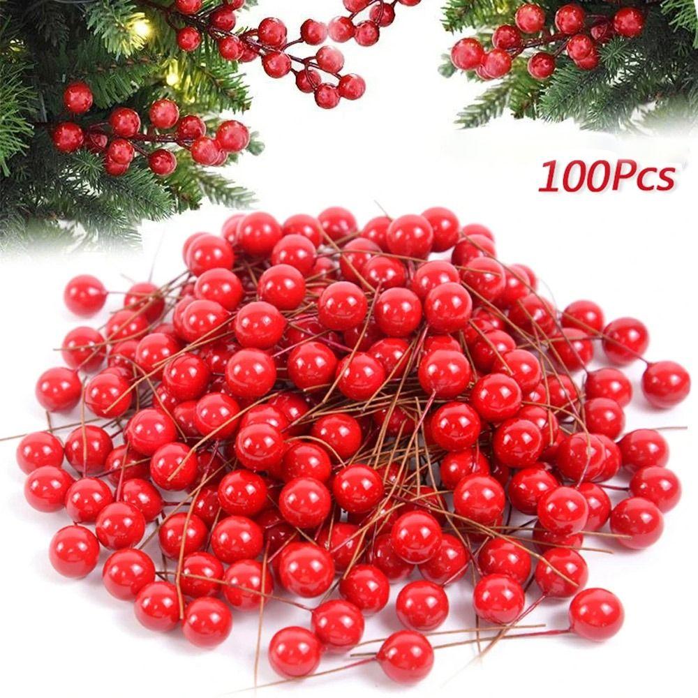 100Pcs Foam Artificial Berries Red Fake Berry Cherry Stamen for Wedding Christmas Decoration золотий
100Pcs Foam Artificial Berries Red Fake Berry Cherry Stamen for Wedding Christmas Decoration золотий