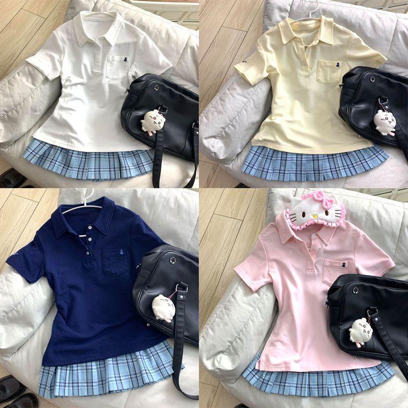 Аутентичная рубашка-поло JK Uniform: Японский академический стиль, облегающий талию вышитый топ с коротким рукавом 2XL
Аутентичная рубашка-поло JK Uniform: Японский академический стиль, облегающий талию вышитый топ с коротким рукавом 2XL