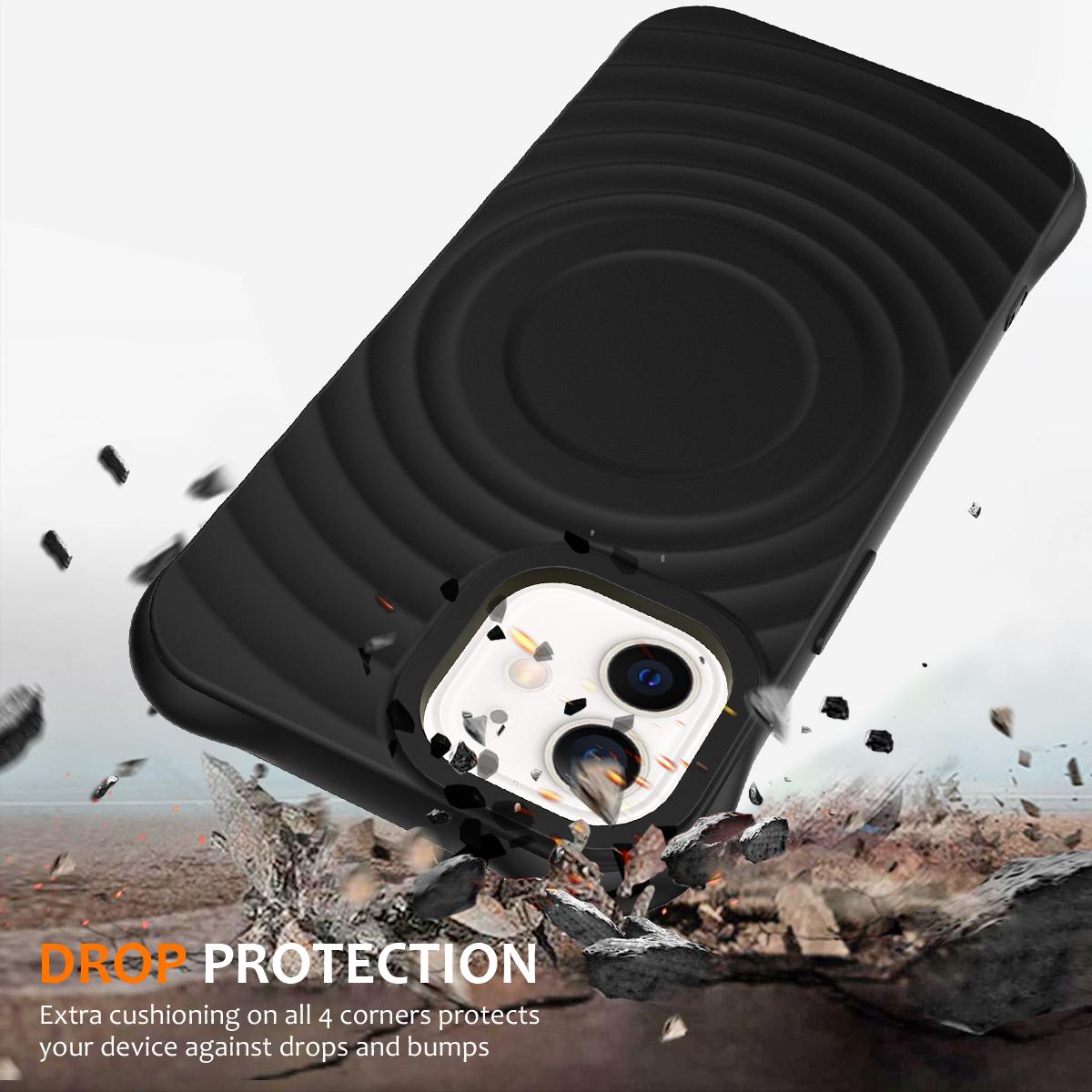 For iPhone 12 mini Magnetic Case with Strap Water Ripple Texture Liquid Silicone Phone Cover Black
For iPhone 12 mini Magnetic Case with Strap Water Ripple Texture Liquid Silicone Phone Cover Black
