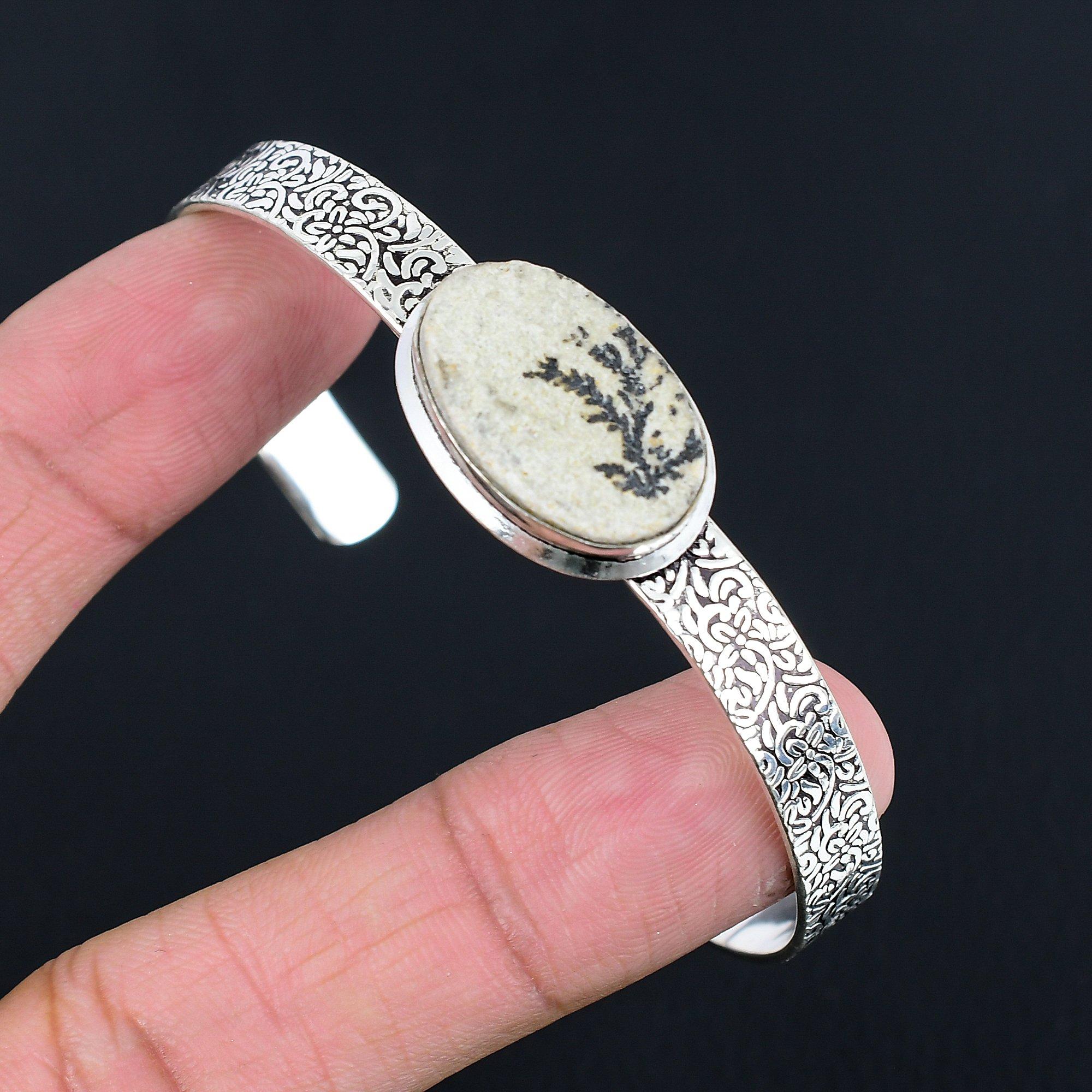 Daughters Day Deal Psilomelane Dendrite Gemstone Boho Bangle Bracelet 925 Silver Adjustable
Daughters Day Deal Psilomelane Dendrite Gemstone Boho Bangle Bracelet 925 Silver Adjustable