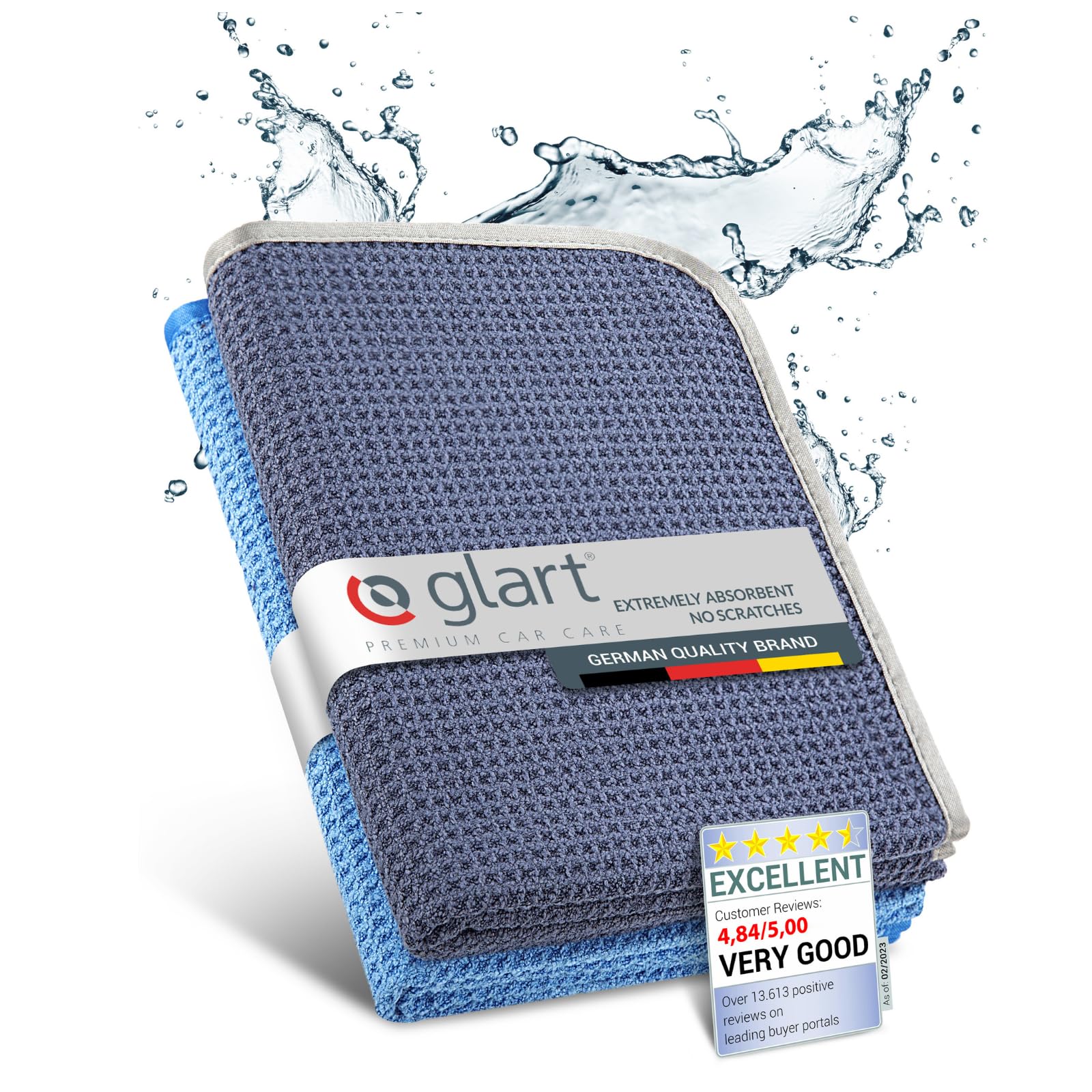 Glart Микрофибровое Тонкое Большое Полотенце для Мойки Автомобиля, Сделано в Германии, Супервпитывающая Ткань, Двустороннее 70cmx40cm
Glart Микрофибровое Тонкое Большое Полотенце для Мойки Автомобиля, Сделано в Германии, Супервпитывающая Ткань, Двустороннее 70cmx40cm