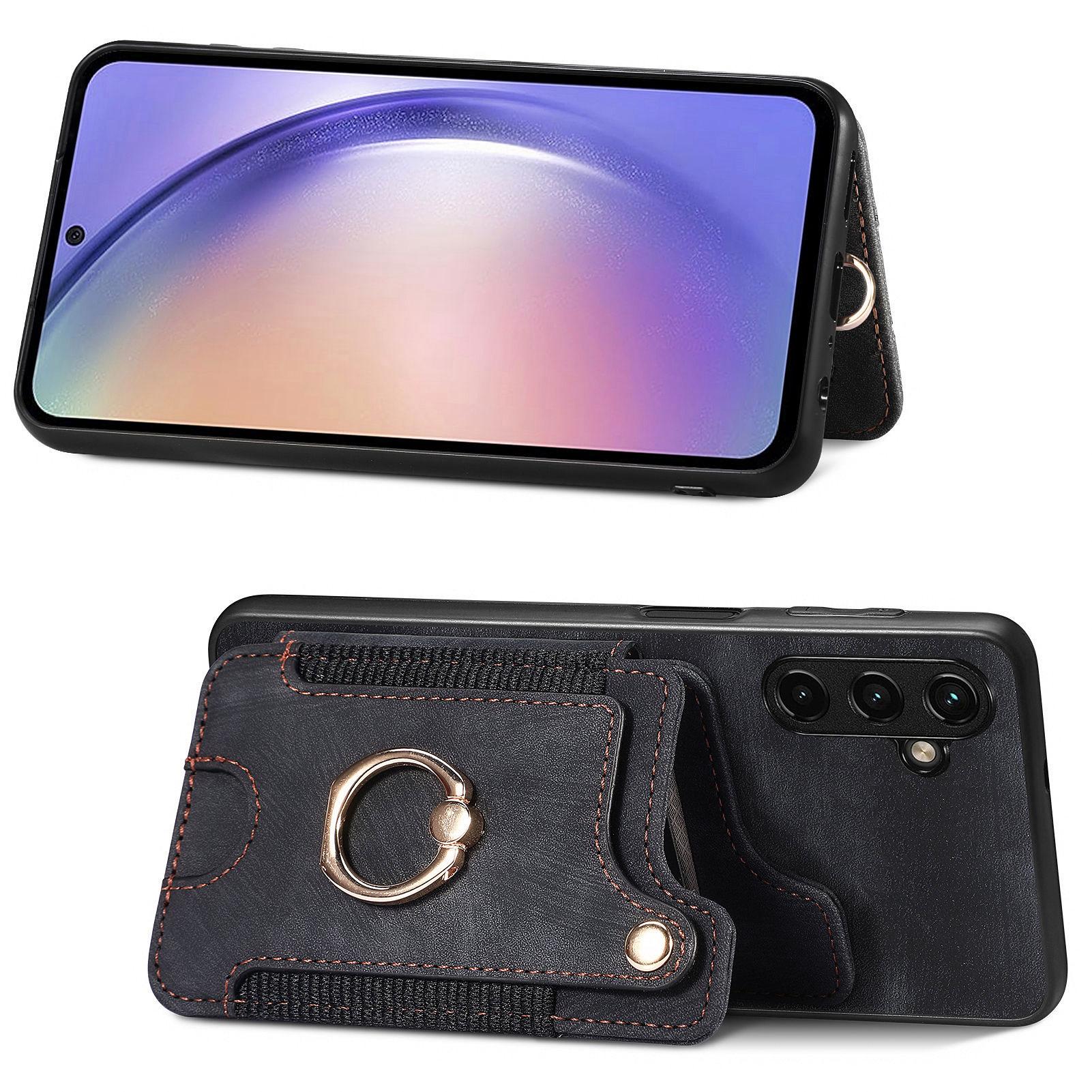 Phone Cover for Samsung Galaxy A54 5G PU Leather Coated PC+TPU RFID Blocking Card Slots Case with Kickstand Black
Phone Cover for Samsung Galaxy A54 5G PU Leather Coated PC+TPU RFID Blocking Card Slots Case with Kickstand Black