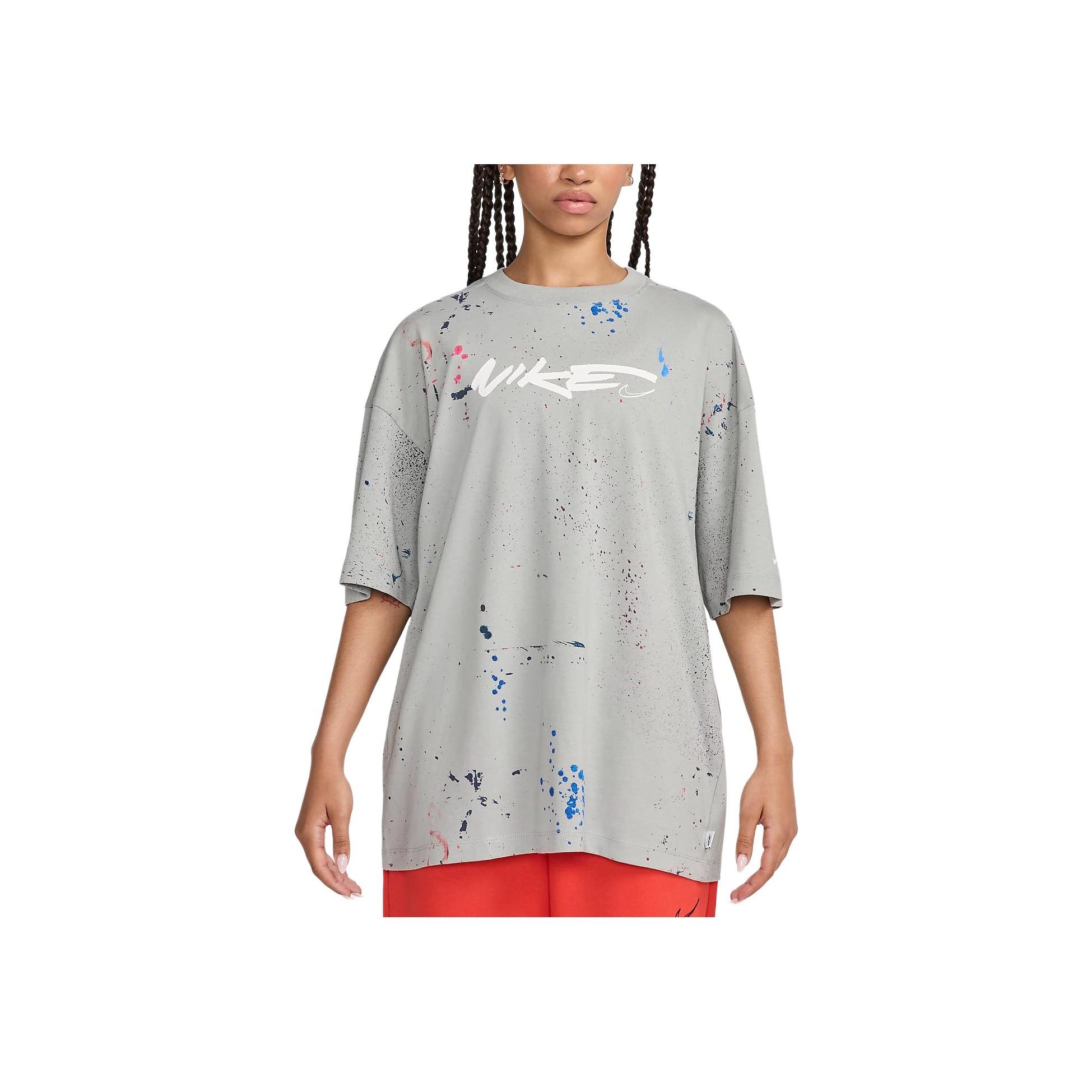 Nike Sportswear Футболка женская серая с принтом логотипа, свободного кроя, с удобными короткими рукавами и спущенным плечом FZ0284042 M
Nike Sportswear Футболка женская серая с принтом логотипа, свободного кроя, с удобными короткими рукавами и спущенным плечом FZ0284042 M