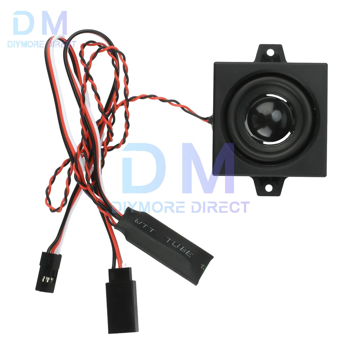 DC 3.6-8V RC Diesel Engine Sound Module 5W Speaker Dustproof Shockproof for RC Car Truck Excavator Plastic Metal Black
DC 3.6-8V RC Diesel Engine Sound Module 5W Speaker Dustproof Shockproof for RC Car Truck Excavator Plastic Metal Black