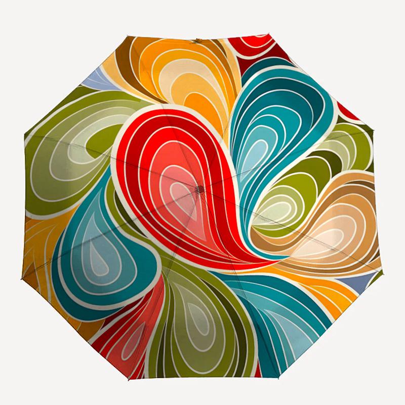 1pc Colorful Swirls Automatic Folding Umbrella - Compact 8-Rib Design, Durable Plastic & Iron, Festive Gift, Compact Umbrellan043
1pc Colorful Swirls Automatic Folding Umbrella - Compact 8-Rib Design, Durable Plastic & Iron, Festive Gift, Compact Umbrellan043