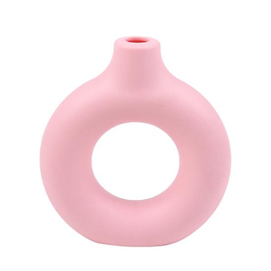Donut Shaped Vase Decorative Vase Ceramic-Like Plastic Flower Holder for Living Room Decor, Creative Centerpiece for Fresh/Dry Flowers S рожевий
Donut Shaped Vase Decorative Vase Ceramic-Like Plastic Flower Holder for Living Room Decor, Creative Centerpiece for Fresh/Dry Flowers S рожевий