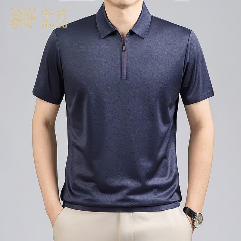 Jinjiao Men s Silk Blend Business Casual Polo Shirt 125
Jinjiao Men s Silk Blend Business Casual Polo Shirt 125