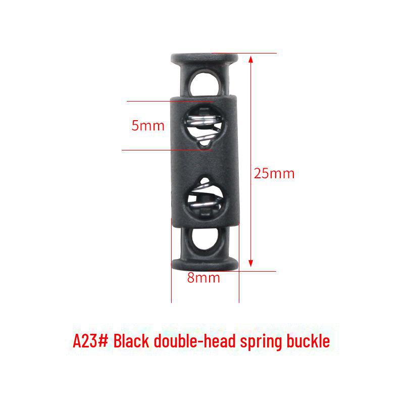 Черная пластиковая пружинная регулируемая пряжка для одежды и эластичных ремней
Черная пластиковая пружинная регулируемая пряжка для одежды и эластичных ремней