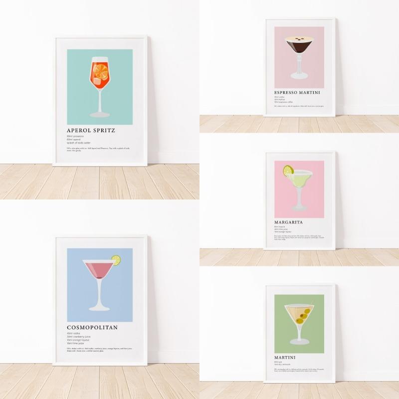 Modern Colorful Minimalist Alcohol Canvas Poster Cocktail Wall Art Aesthetic Drinks Print Kitchen Bar Living Room Decor 21cm×30cm NoFrame
Modern Colorful Minimalist Alcohol Canvas Poster Cocktail Wall Art Aesthetic Drinks Print Kitchen Bar Living Room Decor 21cm×30cm NoFrame