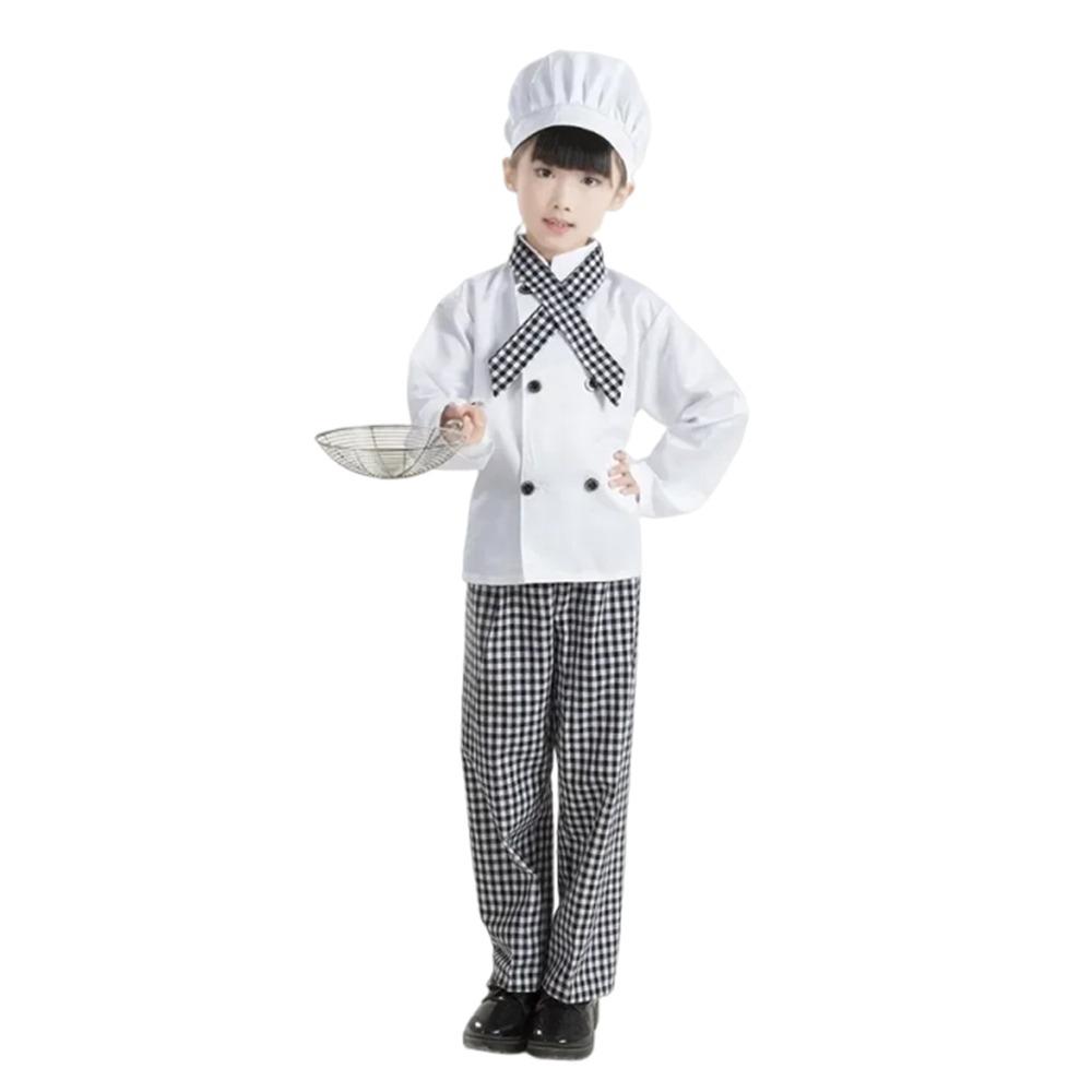 Carnival Party Kids Cook Tshirt Cute Role-Play Kitchen Hat Stage Costume Performance Clothes Children Chef Uniform 110CM
Carnival Party Kids Cook Tshirt Cute Role-Play Kitchen Hat Stage Costume Performance Clothes Children Chef Uniform 110CM