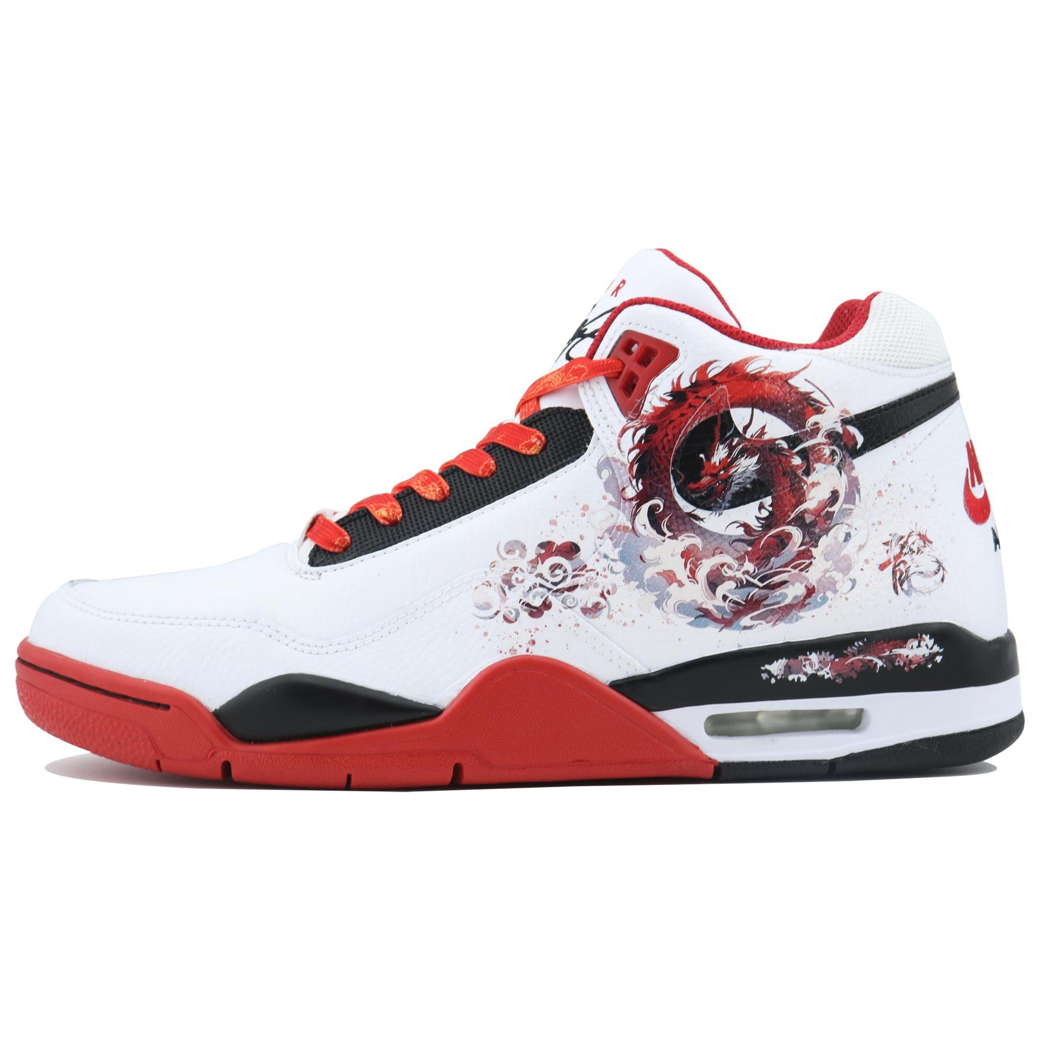 Nike Flight Legacy Dragon Luck On Your Side SDS Mid top Vintage Basketball Shoes Unisex Black White Red BQ4212-100(Team168-) 42
Nike Flight Legacy Dragon Luck On Your Side SDS Mid top Vintage Basketball Shoes Unisex Black White Red BQ4212-100(Team168-) 42