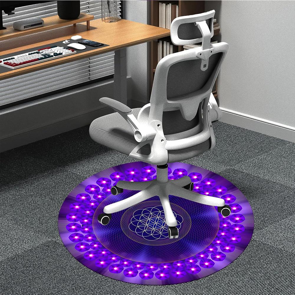 1pc Purple Flower Mandala Chair Carpet for Office Non-Slip, Machine Washable Rug for Office, Room - Holiday Decor, Machine Made yy251016166 80cm by 80cm
1pc Purple Flower Mandala Chair Carpet for Office Non-Slip, Machine Washable Rug for Office, Room - Holiday Decor, Machine Made yy251016166 80cm by 80cm