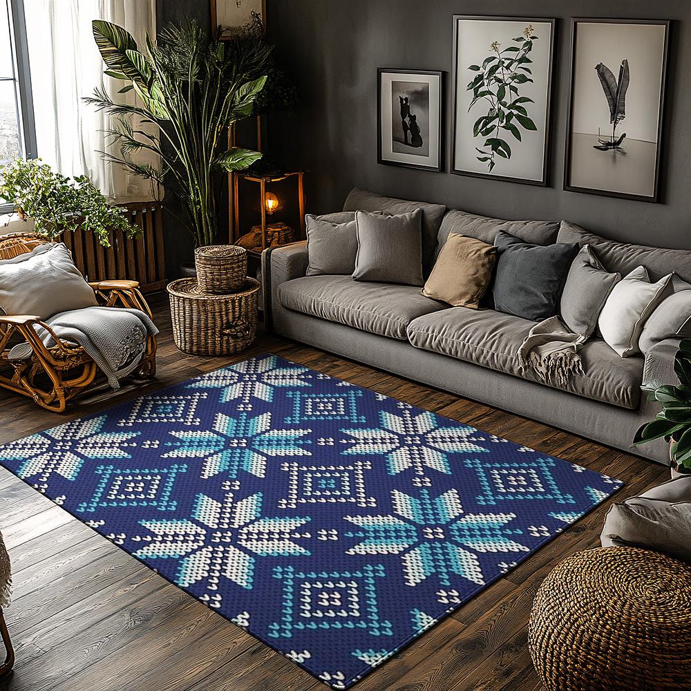 Blue Floral Area Rug Washable Non Slip Home Decor Living Room Carpet Mat Floor Mats Kitchen Rugs Modern Abstract Design Indoor O 60cm x 90cm
Blue Floral Area Rug Washable Non Slip Home Decor Living Room Carpet Mat Floor Mats Kitchen Rugs Modern Abstract Design Indoor O 60cm x 90cm