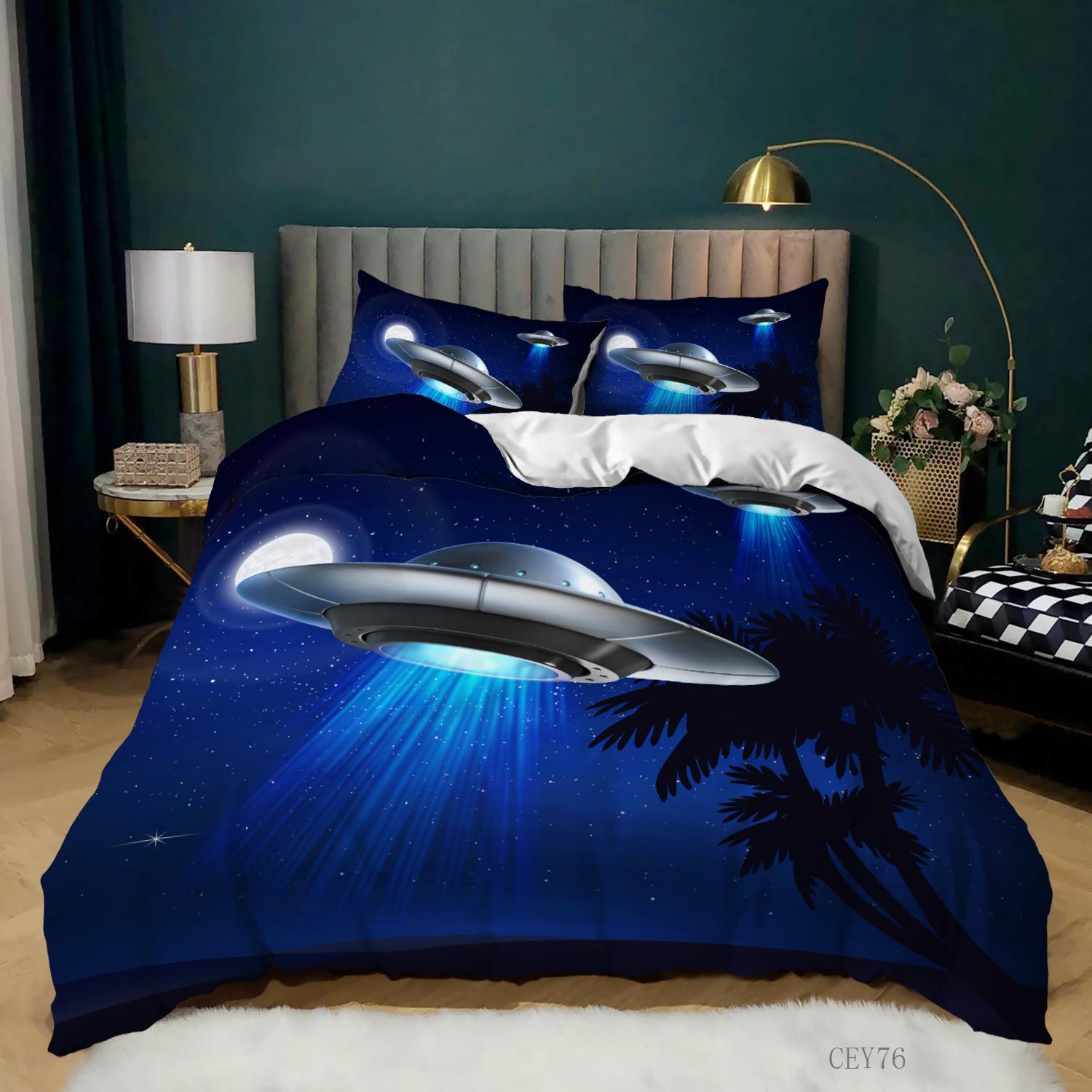 Spacecraft Bedspread Cover Kit King Size Plush Microfiber Fabric Science Fiction Spaceship Bed Linen Kit Snow Mountain Astronaut Spaceship Quilt Cover EU single(135x200cm)
Spacecraft Bedspread Cover Kit King Size Plush Microfiber Fabric Science Fiction Spaceship Bed Linen Kit Snow Mountain Astronaut Spaceship Quilt Cover EU single(135x200cm)