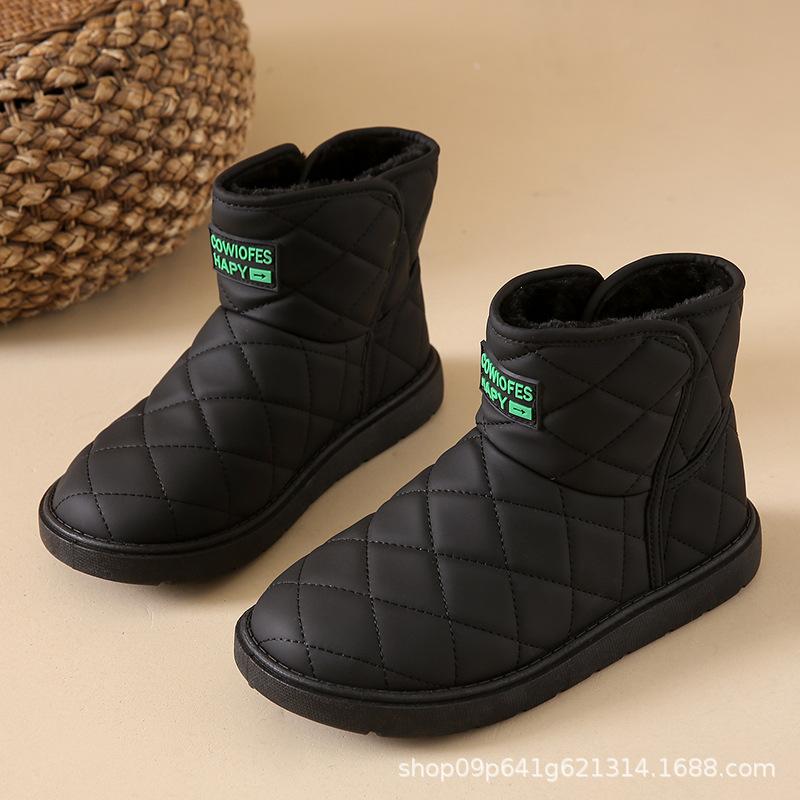 Женские зимние зимние ботинки на флисовой подкладке, уличные противоскользящие высокие кеды на меховой подкладке, повседневные ботильоны из искусственной кожи, теплые короткие ботильоны на шнуровке для женщин 
Женские зимние зимние ботинки на флисовой подкладке, уличные противоскользящие высокие кеды на меховой подкладке, повседневные ботильоны из искусственной кожи, теплые короткие ботильоны на шнуровке для женщин