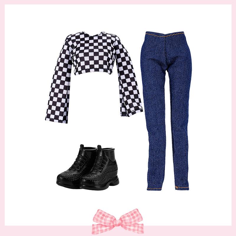 Одежда для кукол 1/6 Кроп-топы Джинсовый наряд Обувь Солнцезащитные очки Сумка Рюкзак для 30 см кукол BJD Аксессуары Детские игрушки Подарки для девочек
Одежда для кукол 1/6 Кроп-топы Джинсовый наряд Обувь Солнцезащитные очки Сумка Рюкзак для 30 см кукол BJD Аксессуары Детские игрушки Подарки для девочек