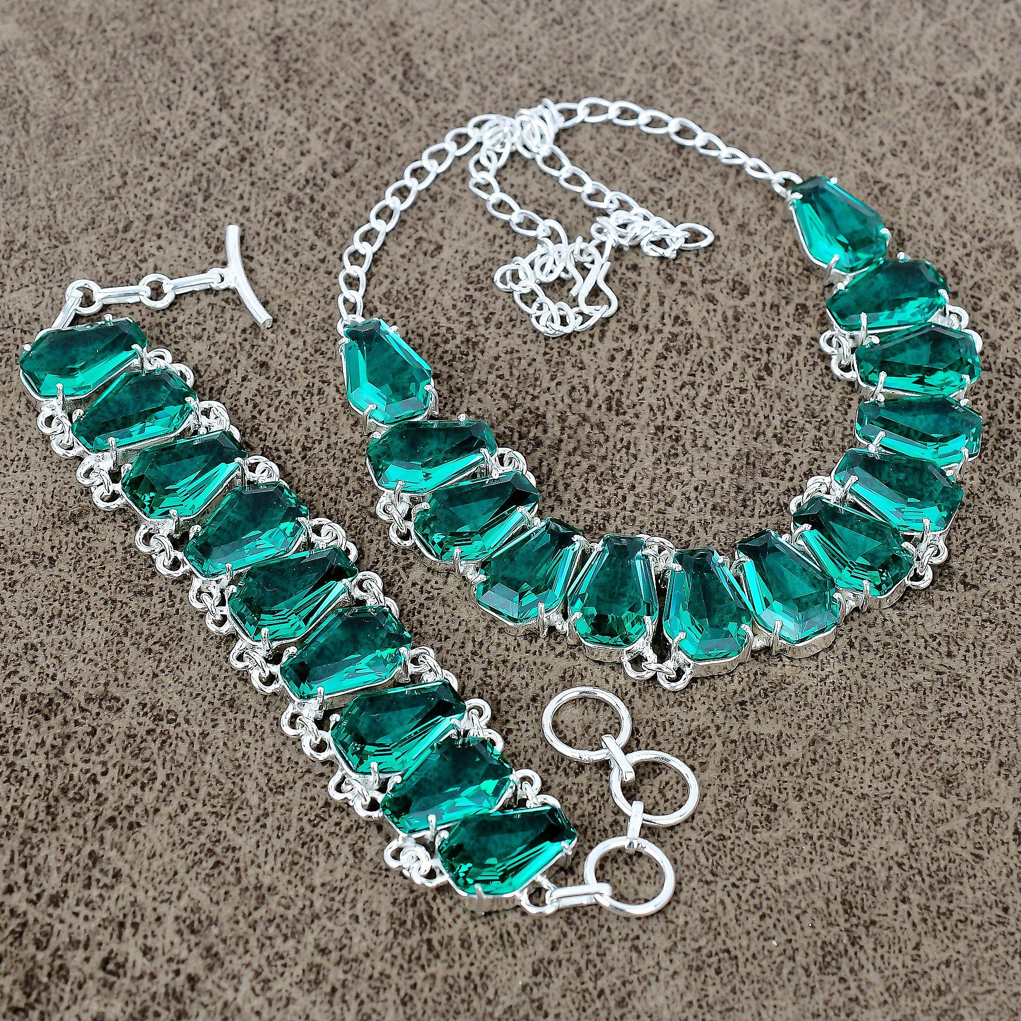 Indicolite Tourmaline Gemstone Handmade 925 Sterling Silver Jewelry Set KKG-447
Indicolite Tourmaline Gemstone Handmade 925 Sterling Silver Jewelry Set KKG-447