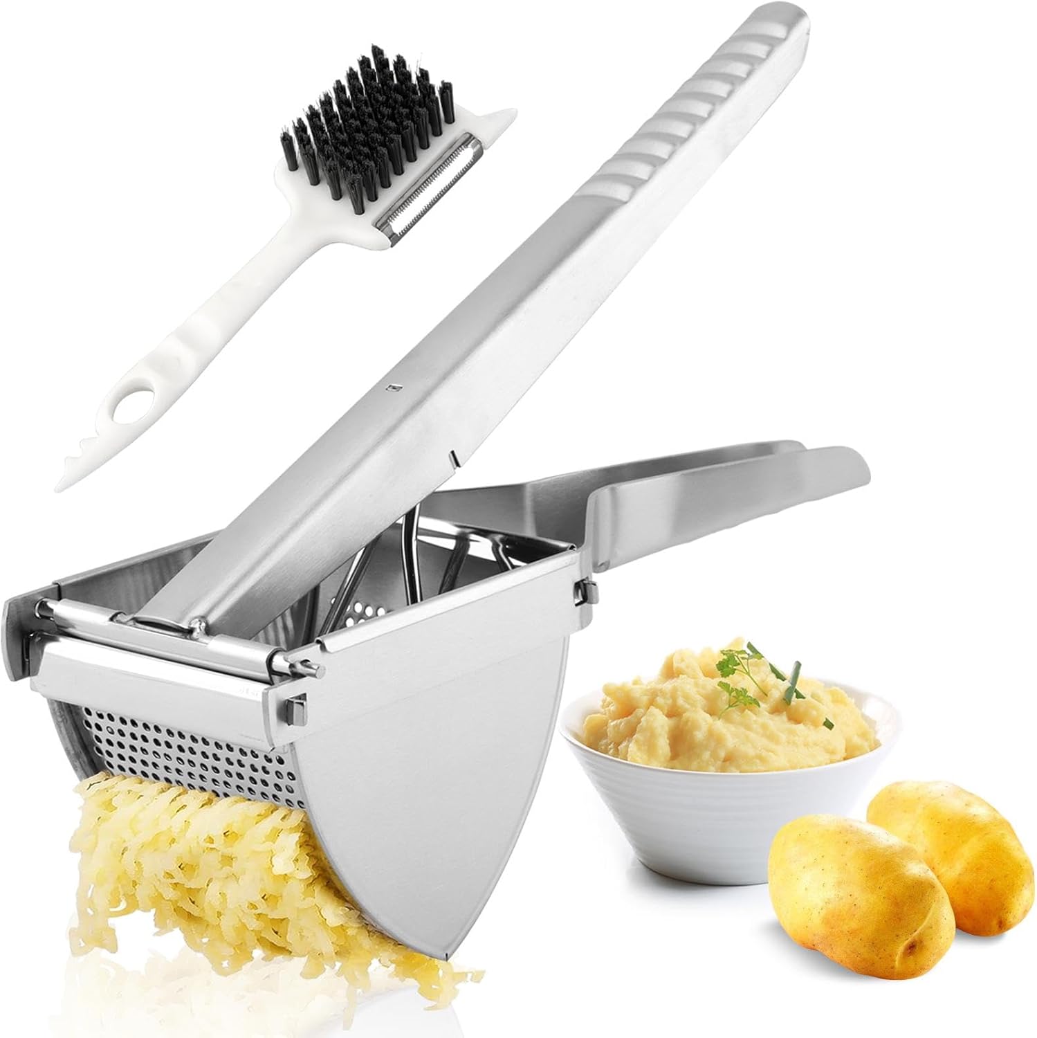 Heavy Duty Stainless Steel Press and Mash Kitchen Gadget for Mashed Potatoes, Creamy Mashed Vegetables United States
Heavy Duty Stainless Steel Press and Mash Kitchen Gadget for Mashed Potatoes, Creamy Mashed Vegetables United States