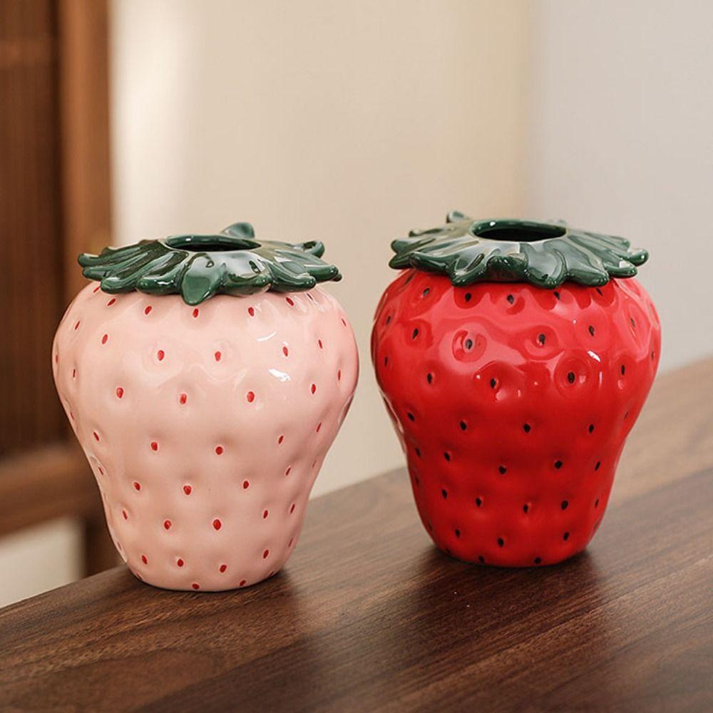 Ins Style Strawberry Ceramic Vase Cute Simulation Strawberry Ornaments Bedroom S рожевий
Ins Style Strawberry Ceramic Vase Cute Simulation Strawberry Ornaments Bedroom S рожевий