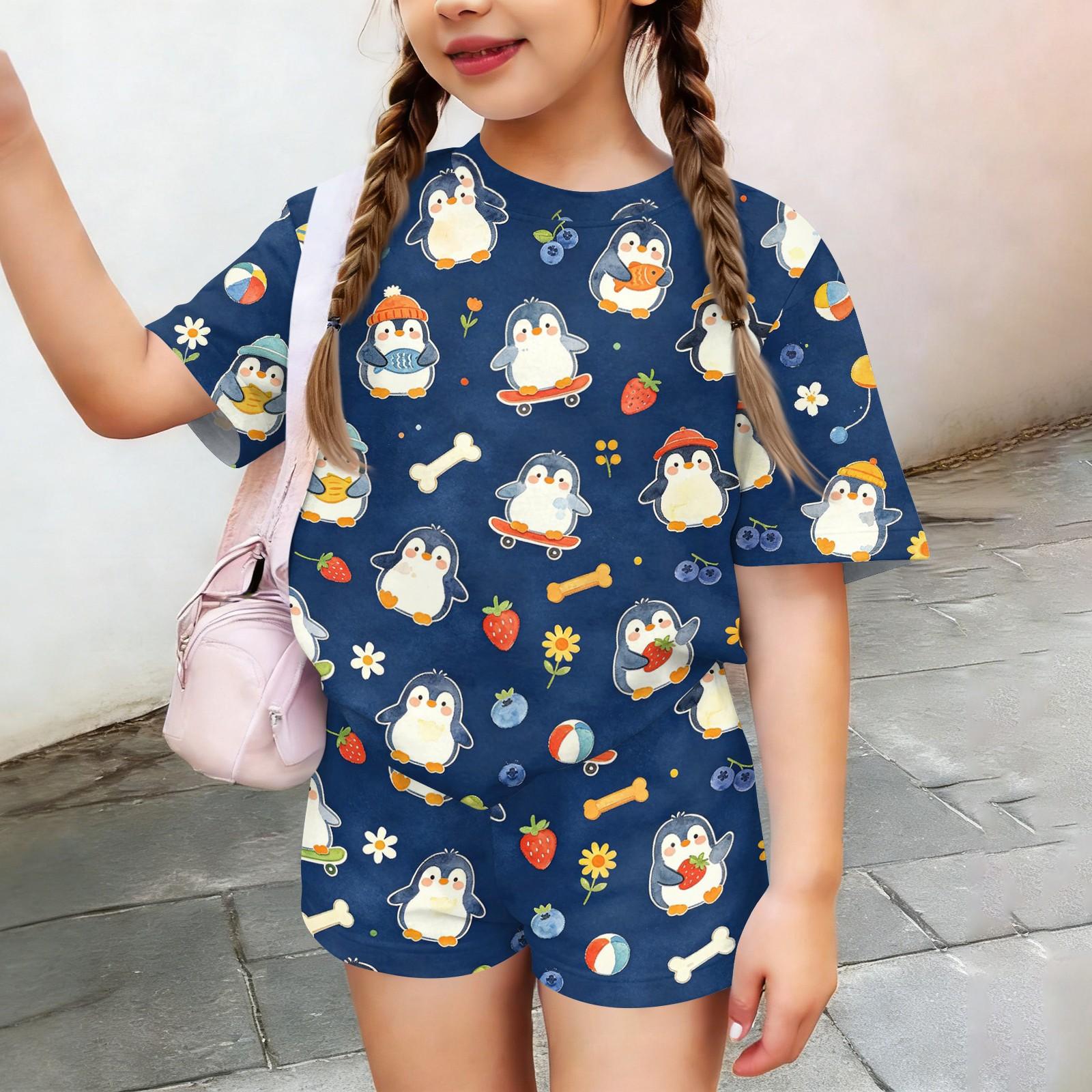 Kids Casual Short Sleeve Shirt and Shorts Set Animal Print Lightweight Soft Fabric Comfortable Fit Summer Outfit for Boys and Girls 120 синий
Kids Casual Short Sleeve Shirt and Shorts Set Animal Print Lightweight Soft Fabric Comfortable Fit Summer Outfit for Boys and Girls 120 синий