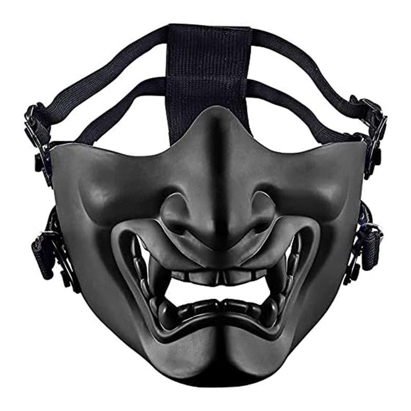 ABGR-Protective Masks For Cosplay-Evil Samurai Half-Face Masks For Halloween Parties Games Co
ABGR-Protective Masks For Cosplay-Evil Samurai Half-Face Masks For Halloween Parties Games Co