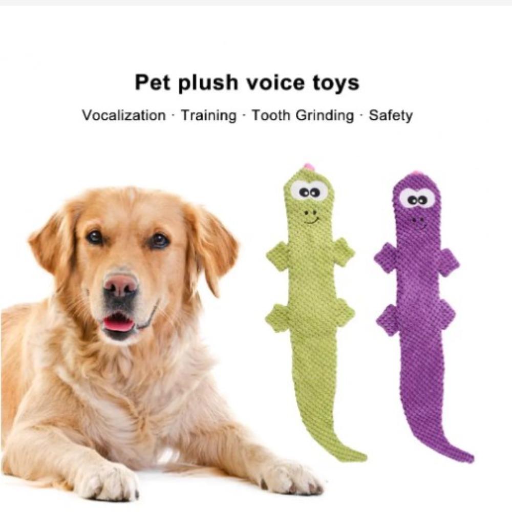 Polyester Lizard Shaped Pet Squeak Toy Soft Dog Plush Dog Toy Cute Lovely Puppy Sound Chew Toy Dog
Polyester Lizard Shaped Pet Squeak Toy Soft Dog Plush Dog Toy Cute Lovely Puppy Sound Chew Toy Dog