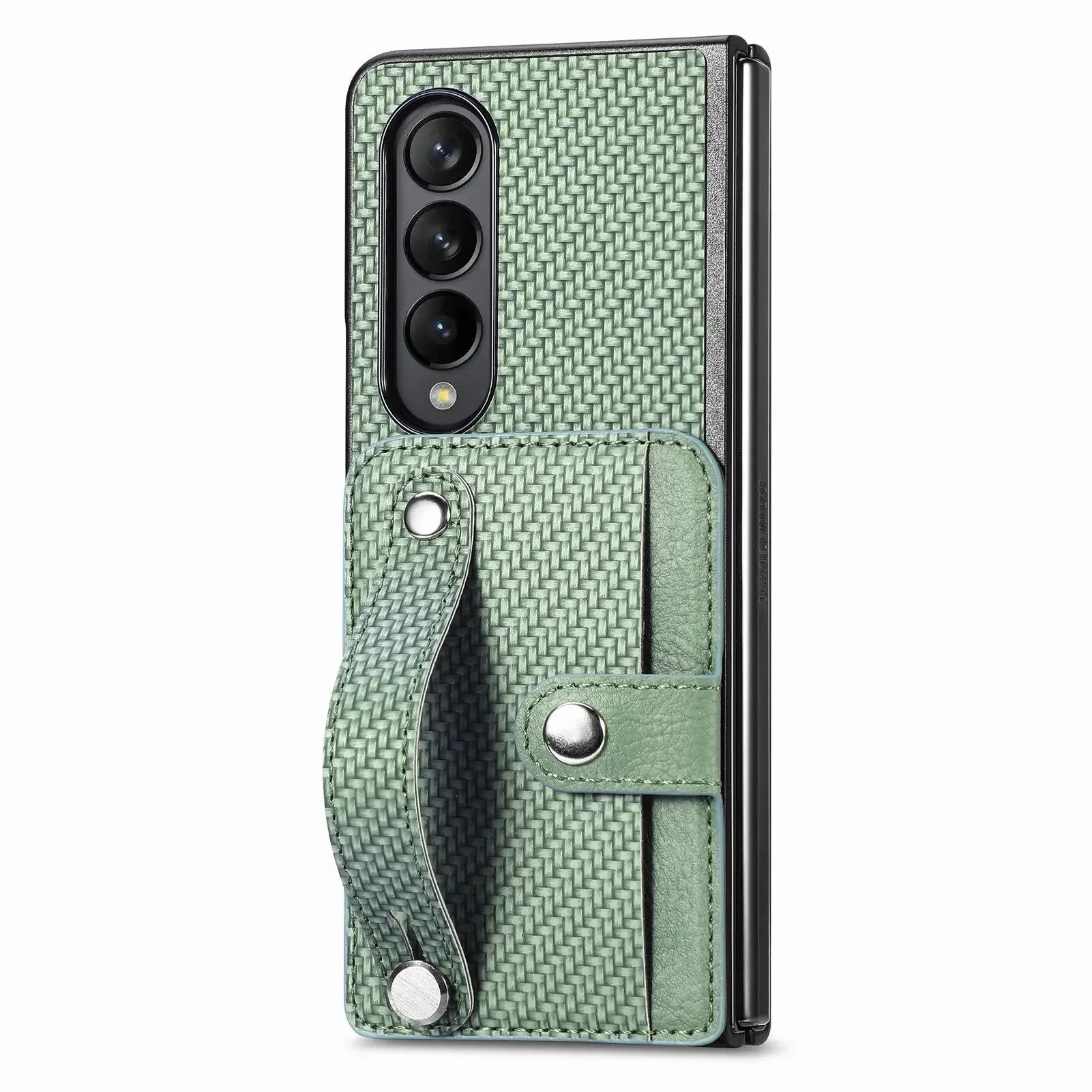 PU Wristband Carbon Fiber Leather Cover For Samsung Galaxy Z Fold 5 4 3 Fold4 Fold3 5G Wallet Cards Holder Kickstand Phone Case Galaxy Z Fold5 зелений
PU Wristband Carbon Fiber Leather Cover For Samsung Galaxy Z Fold 5 4 3 Fold4 Fold3 5G Wallet Cards Holder Kickstand Phone Case Galaxy Z Fold5 зелений
