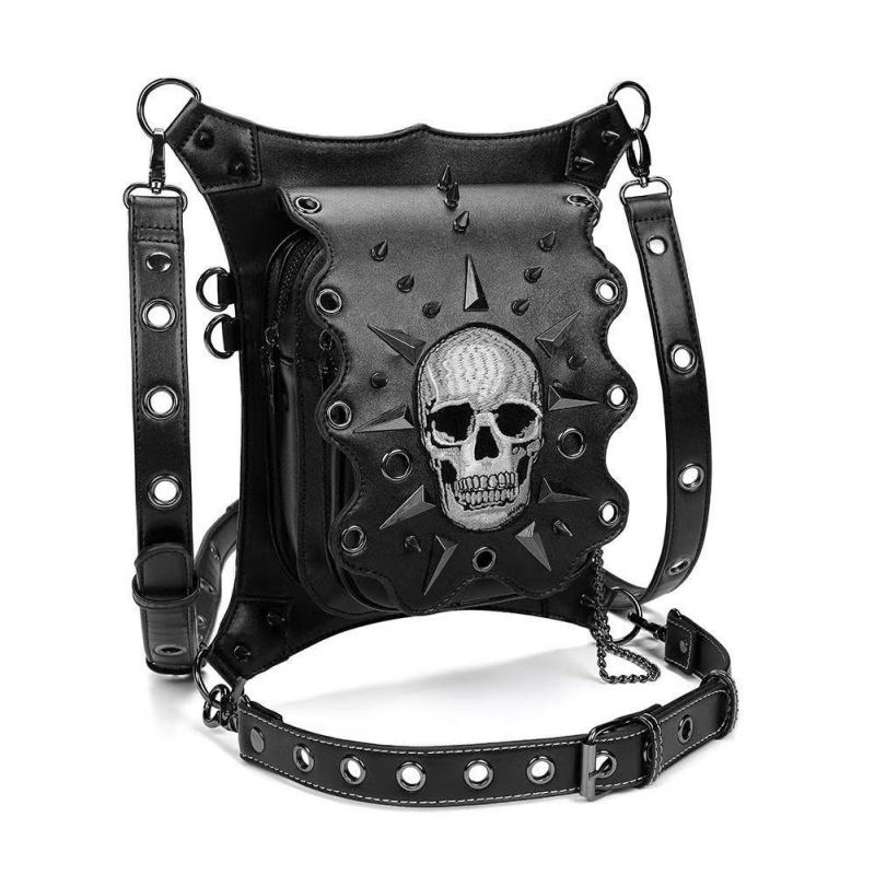 Steampunk Skull Punk Retro Rock Gothic Shoulder Waist Bag Thigh Leg Bag For Ladies Hip Hop Rivet Bag Men Women Style Unisex чорний
Steampunk Skull Punk Retro Rock Gothic Shoulder Waist Bag Thigh Leg Bag For Ladies Hip Hop Rivet Bag Men Women Style Unisex чорний