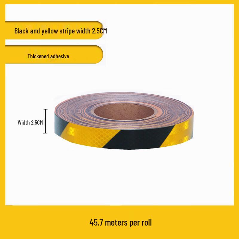 Black Yellow Diagonal Reflective Safety Tape
Black Yellow Diagonal Reflective Safety Tape