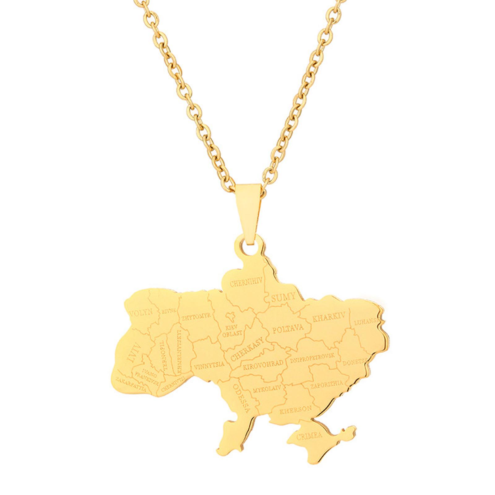 Fashion Ukraine Map Pendant Necklace for Women Girls Ukrainian Party Birthday Jewelry Gifts for Teens Peace Lover 1
Fashion Ukraine Map Pendant Necklace for Women Girls Ukrainian Party Birthday Jewelry Gifts for Teens Peace Lover 1