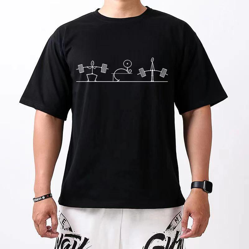 Fitness Weightlifting Pattern Men Tshirts Print Cotton T Shirt Funny Tops Tee Summer Casual Korean Street Man Clothing 4XL
Fitness Weightlifting Pattern Men Tshirts Print Cotton T Shirt Funny Tops Tee Summer Casual Korean Street Man Clothing 4XL