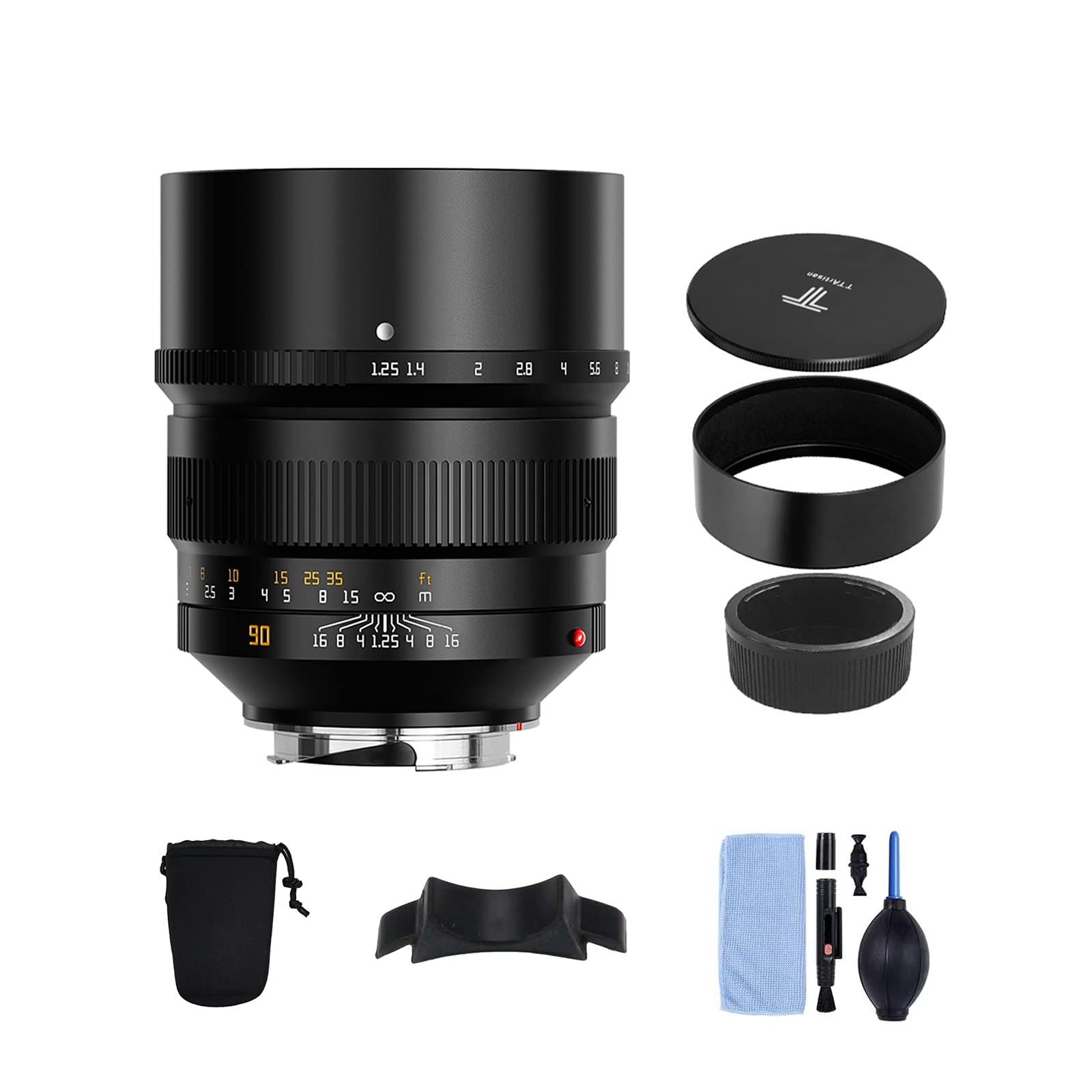 TTArtisan Master Optics 90mm Ultra Large Aperture Full Frame Manual Fixed Focal Lens for Leica M Mount Black F1.25 M2, M3, M4, M5, M6, M7, M8, M9,
TTArtisan Master Optics 90mm Ultra Large Aperture Full Frame Manual Fixed Focal Lens for Leica M Mount Black F1.25 M2, M3, M4, M5, M6, M7, M8, M9,
