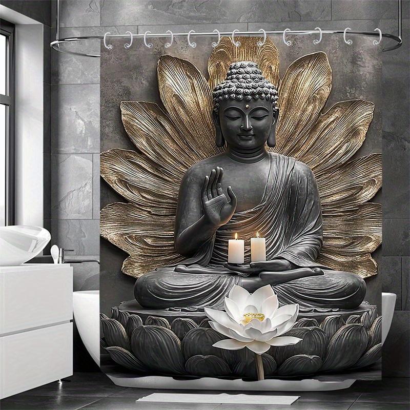 Штора для ванной Zen Lotus & Sculpture - Водонепроницаемый вязаный полиэстер, Машинная стирка, Водостойкая, Художественный узор для всех сезонов W90xH180cm
Штора для ванной Zen Lotus & Sculpture - Водонепроницаемый вязаный полиэстер, Машинная стирка, Водостойкая, Художественный узор для всех сезонов W90xH180cm