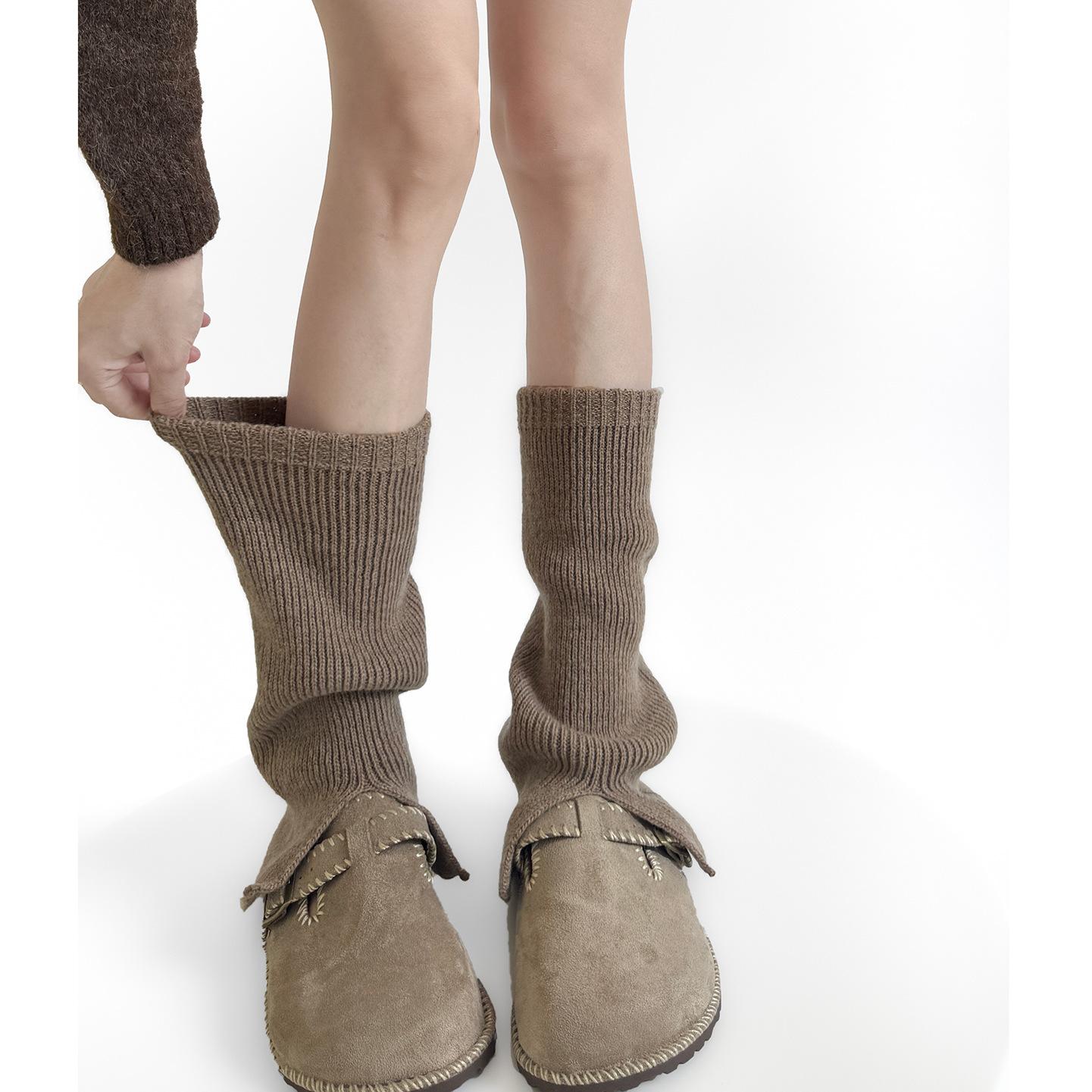 Korean Style Knit Leg Warmers for Schoolgirls Autumn Wool Blend Boot Cuffs with Split Detail Stacked Layering Socks for Women One Size
Korean Style Knit Leg Warmers for Schoolgirls Autumn Wool Blend Boot Cuffs with Split Detail Stacked Layering Socks for Women One Size