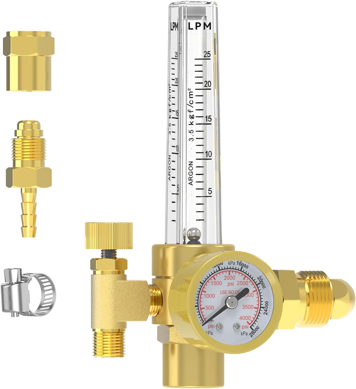 Argon Regulator EIANLON Dioxide Regulator Regulator Pure Copper Regulator Mig Tig Flow Meter Gas Regulator Gauge Welding Air Pressure Regulator
Argon Regulator EIANLON Dioxide Regulator Regulator Pure Copper Regulator Mig Tig Flow Meter Gas Regulator Gauge Welding Air Pressure Regulator