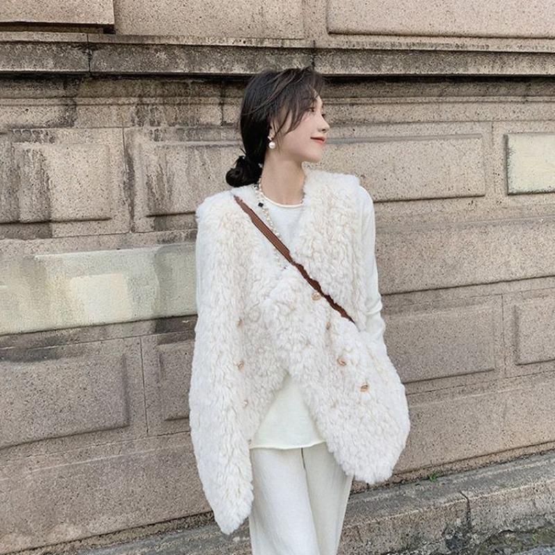 Жилет зимняя одежда имитация ягненка плюшевое пальто осень и зима новый жилет из искусственного меха легкое пальто S
Жилет зимняя одежда имитация ягненка плюшевое пальто осень и зима новый жилет из искусственного меха легкое пальто S