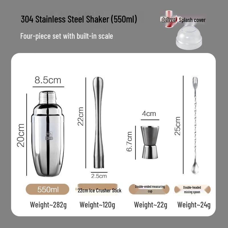 ZISIZ 304 Stainless Steel Shaker Bottle with Scale
ZISIZ 304 Stainless Steel Shaker Bottle with Scale