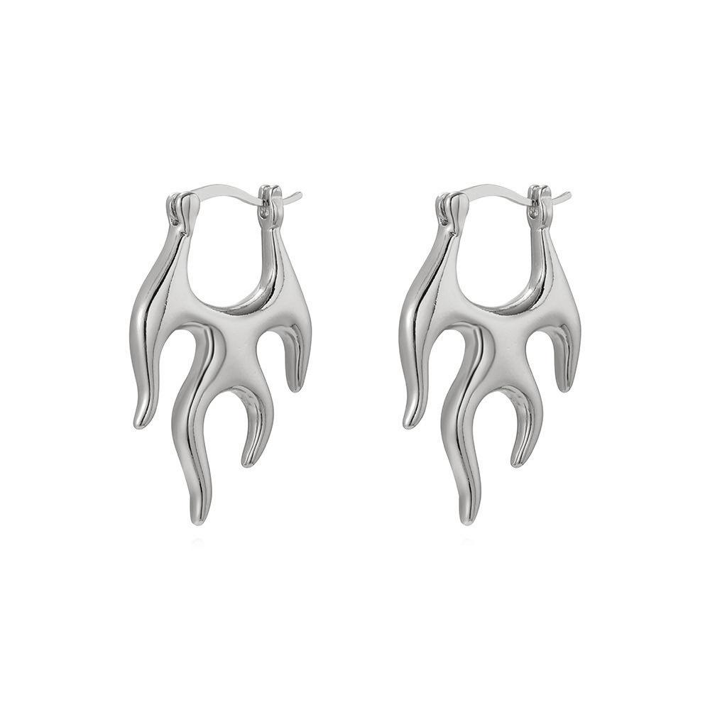 LATS Personality Exaggerated Metallic Flame Hoop Earrings for Women Fashion Luxury Versatile Zircon Accessories Wholesale
LATS Personality Exaggerated Metallic Flame Hoop Earrings for Women Fashion Luxury Versatile Zircon Accessories Wholesale