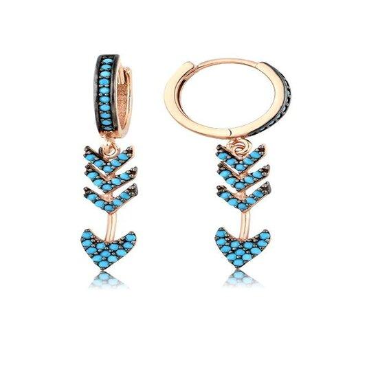 Женские серьги-стрелы с бирюзовым камнем из стерлингового серебра 925 пробы
Женские серьги-стрелы с бирюзовым камнем из стерлингового серебра 925 пробы