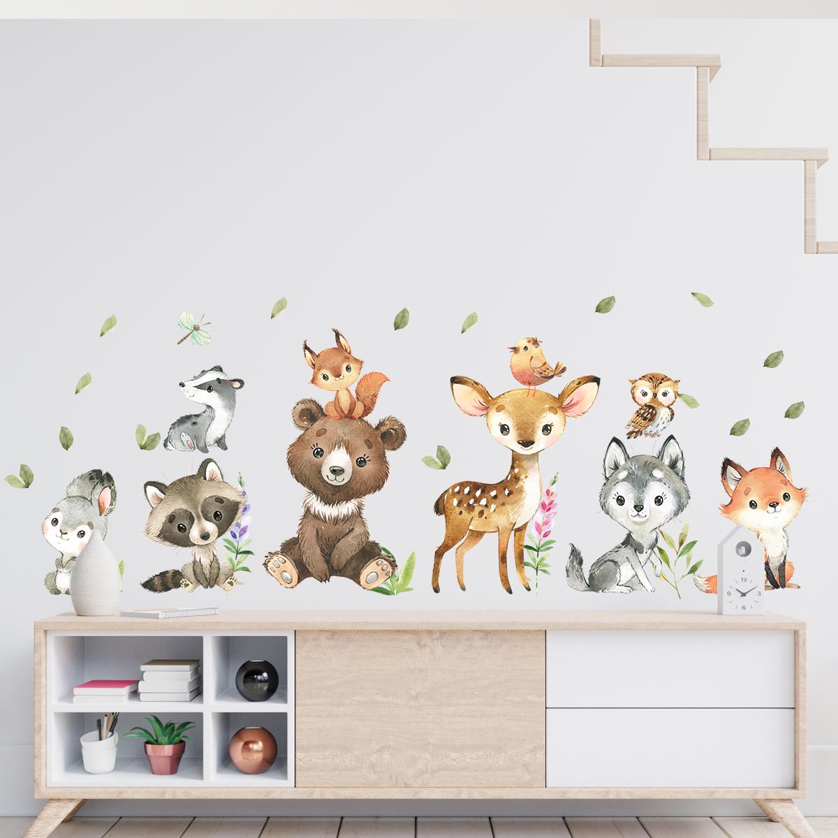 2pcs Cartoon Rabbit Bear Deer Animal Wall Stickers for Children s Room Kids Room Decor Bedroom Living Room Nursery Wall Decals
2pcs Cartoon Rabbit Bear Deer Animal Wall Stickers for Children s Room Kids Room Decor Bedroom Living Room Nursery Wall Decals