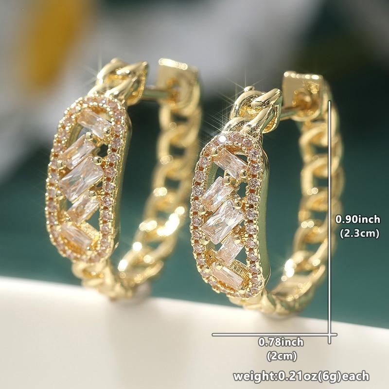 Classic Gold Color Inlaid Cubic Zirconia Copper Dangle Women s Earrings Geometry Hollow Party Earrings Woman Fashion Zircon
Classic Gold Color Inlaid Cubic Zirconia Copper Dangle Women s Earrings Geometry Hollow Party Earrings Woman Fashion Zircon