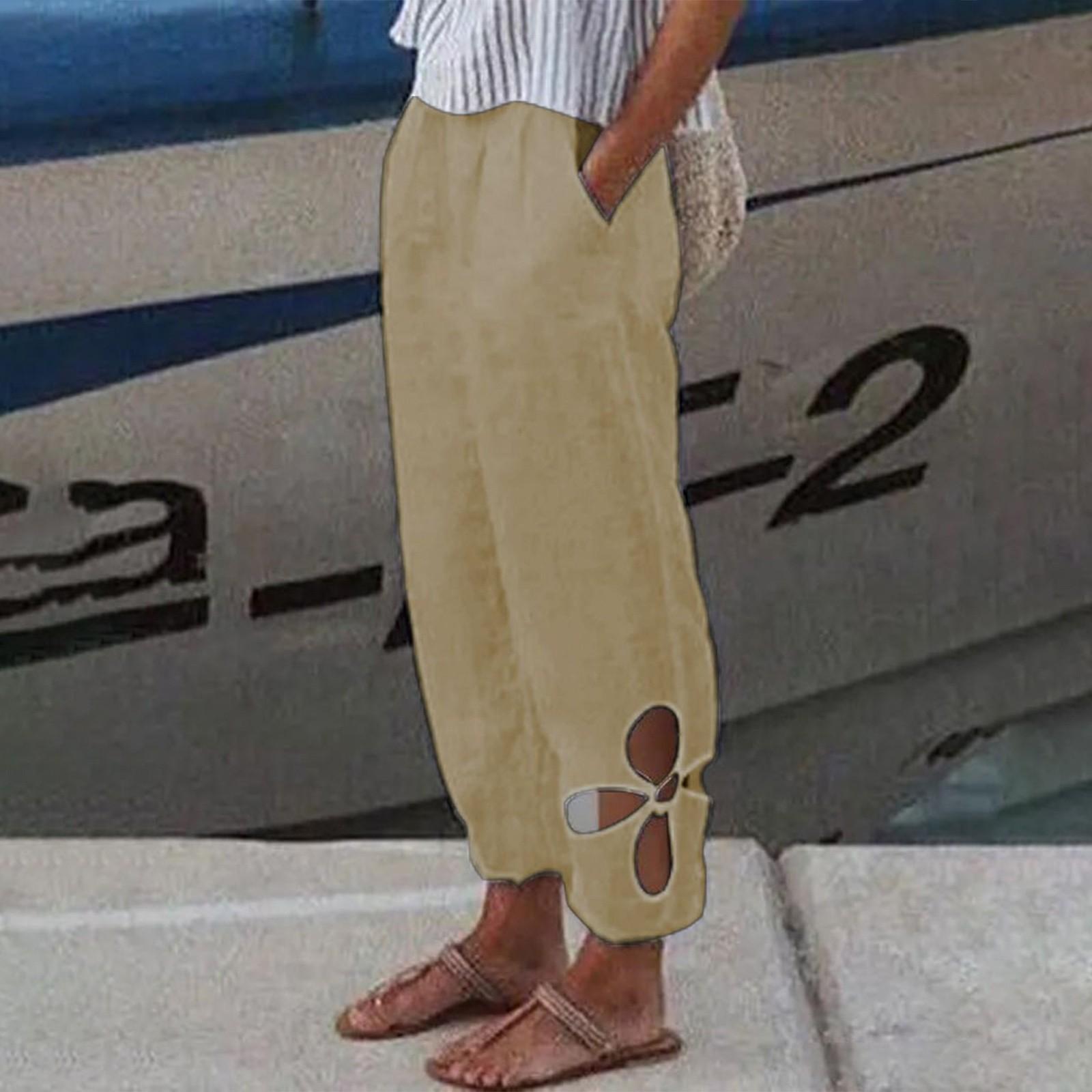 Женские модные повседневные повседневные хлопковые льняные однотонные полые брюки с карманами XL жёлтый
Женские модные повседневные повседневные хлопковые льняные однотонные полые брюки с карманами XL жёлтый