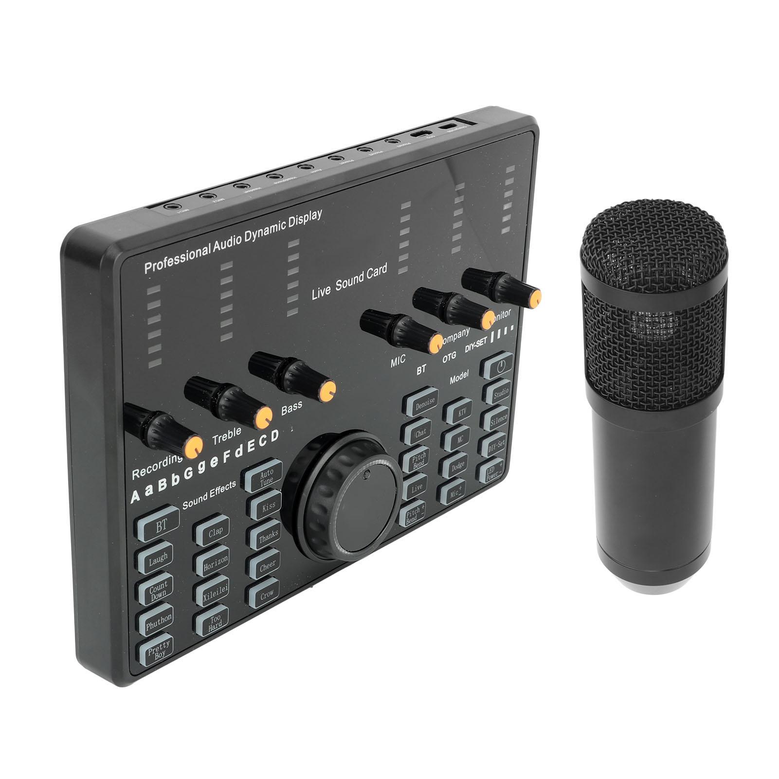 Microphone Sound Card Kit Noise Reduction Portable Podcast Equipment Bundle for Computer Phone Laptop 
Microphone Sound Card Kit Noise Reduction Portable Podcast Equipment Bundle for Computer Phone Laptop