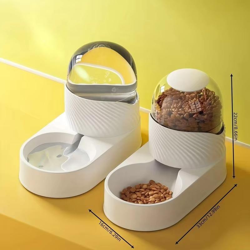 Pet Automatic Feeder Water Dispenser Set, Gravity Cat Food Container Pet Water Drinking Feeder, Self Feeding Station 33X25X17CM білий
Pet Automatic Feeder Water Dispenser Set, Gravity Cat Food Container Pet Water Drinking Feeder, Self Feeding Station 33X25X17CM білий