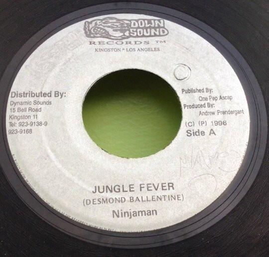 7inch Record NINJAMAN - Jungle Fever NONE Down Sound Reco 1996 Jamaica Reggae, Ska & Dub Used
7inch Record NINJAMAN - Jungle Fever NONE Down Sound Reco 1996 Jamaica Reggae, Ska & Dub Used