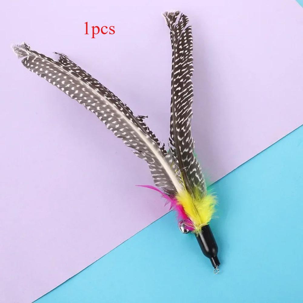 2pcs Pet Cat Toy Large Pearl Feather Bell Fishing Rod Replacement Head Funny Cat Stick Interactive Toy Cat Toys Interactive 20cm
2pcs Pet Cat Toy Large Pearl Feather Bell Fishing Rod Replacement Head Funny Cat Stick Interactive Toy Cat Toys Interactive 20cm