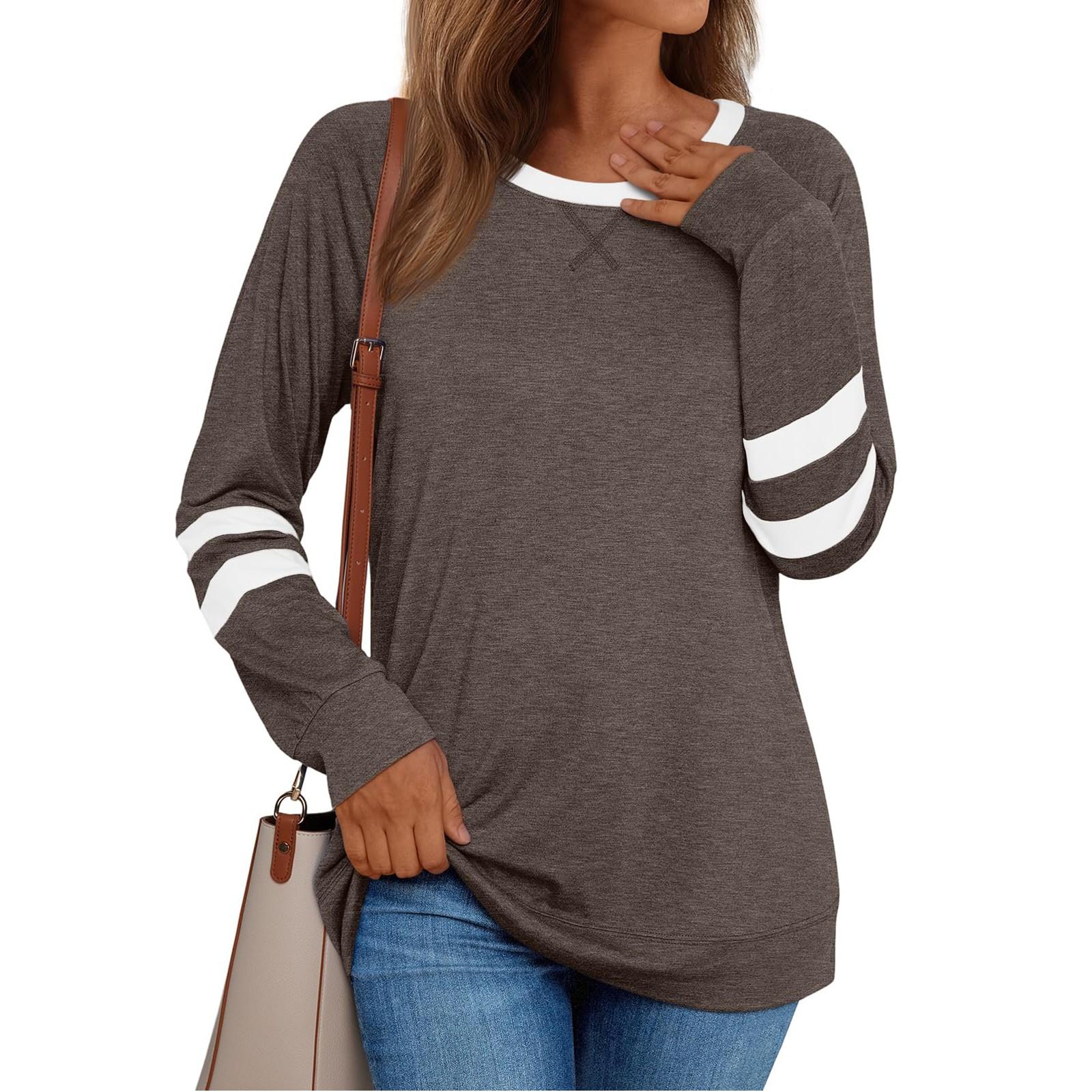 Женский повседневный повседневный топ с длинным рукавом и круглым вырезом в стиле пэчворк XL кофейный
Женский повседневный повседневный топ с длинным рукавом и круглым вырезом в стиле пэчворк XL кофейный