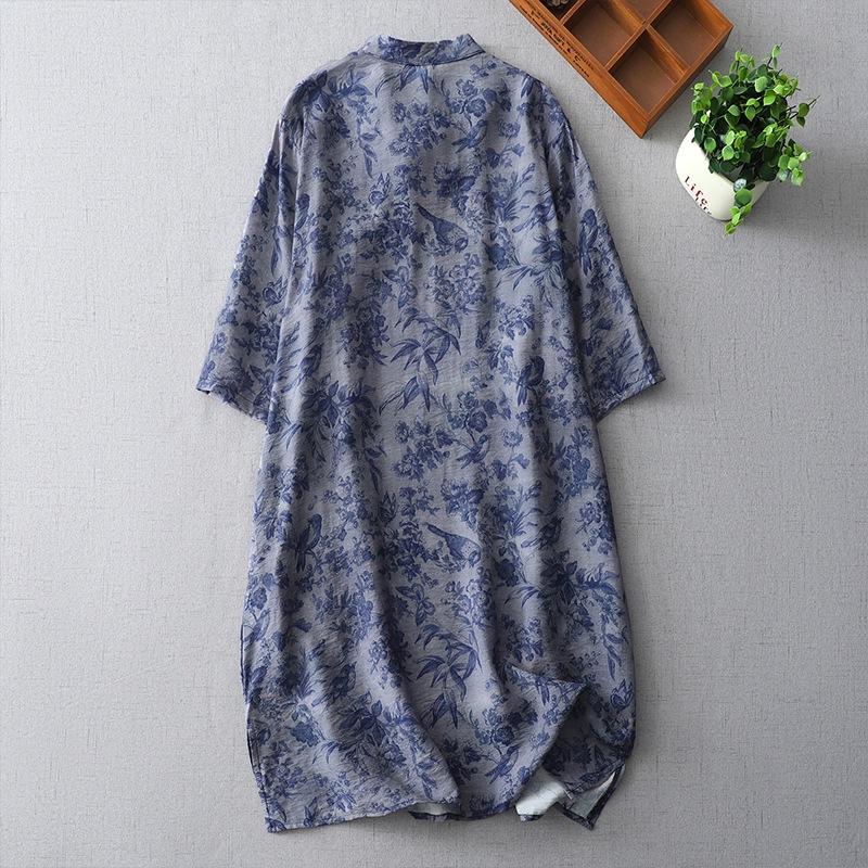 Retro blue and white porcelain improved cheongsam skirt large size fat mm thin medium and long dress women M синий
Retro blue and white porcelain improved cheongsam skirt large size fat mm thin medium and long dress women M синий